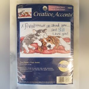 Creative Accent Cross Stitch Kit Pets Dog and Cat